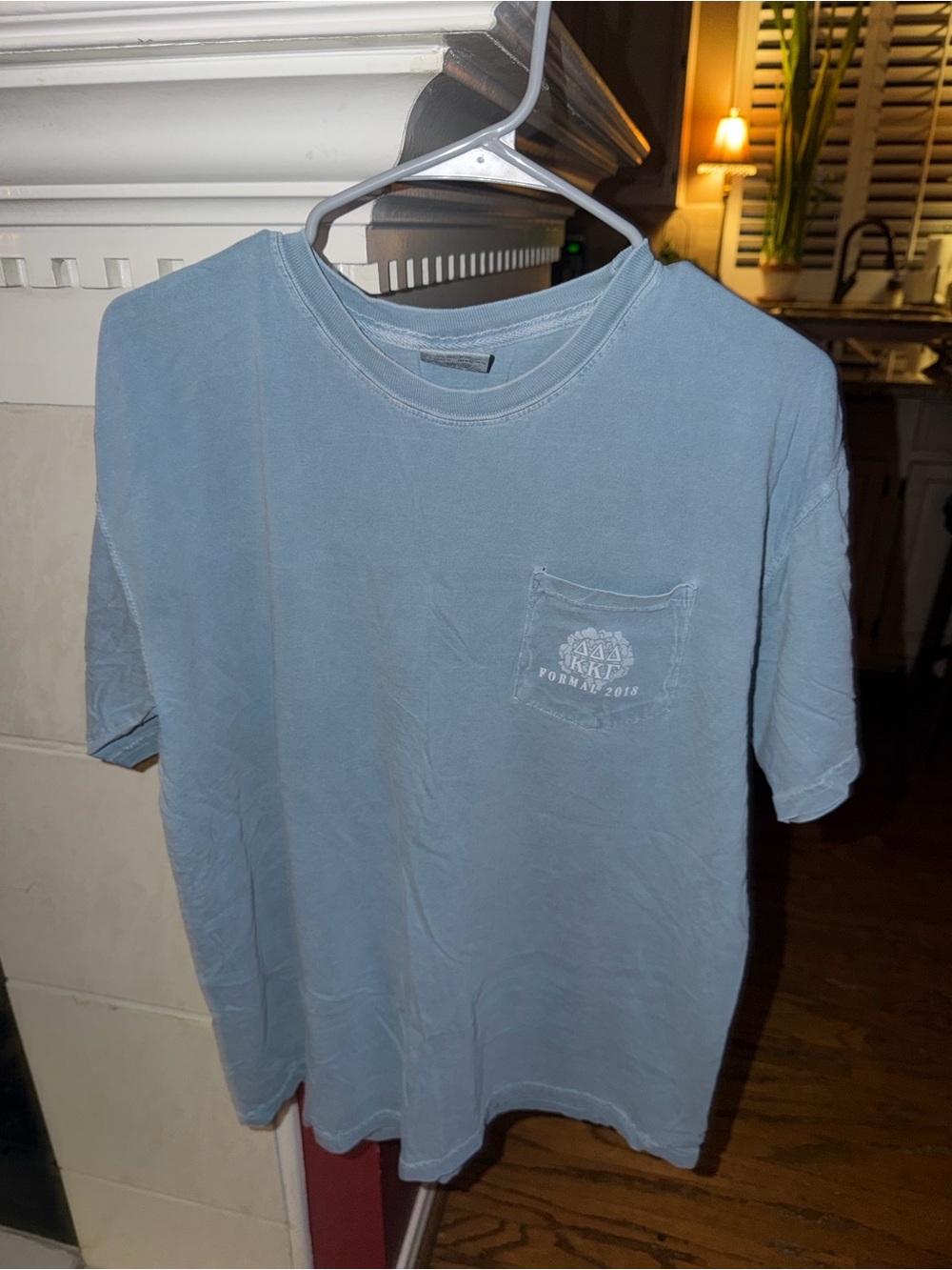 Men's Sorority Crewneck T-Shirt KKG & TriDelta - Light Blue